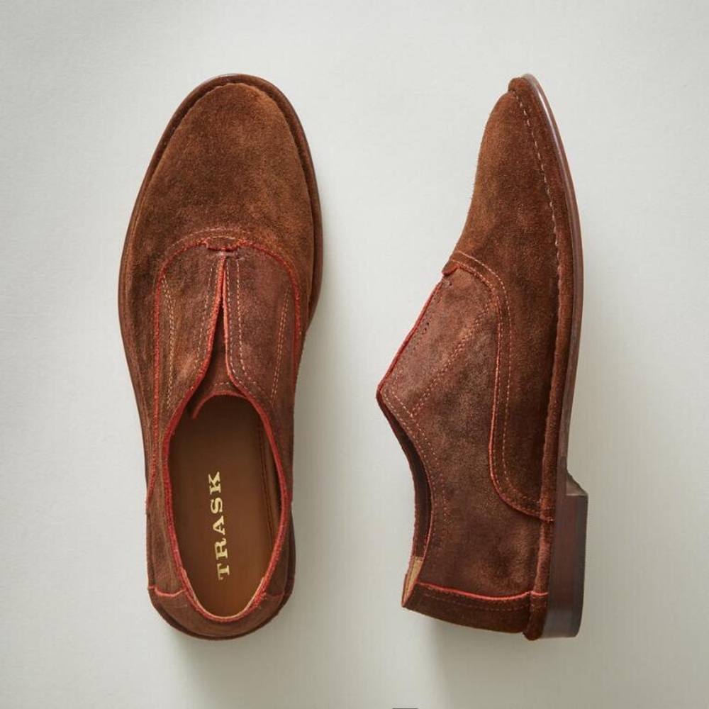 NWOB TRASK Avery Slip-on Suede Loafers size 7